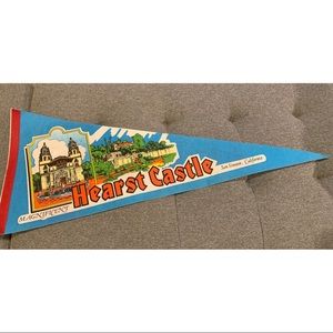 Vintage Hearst Castle Pennant